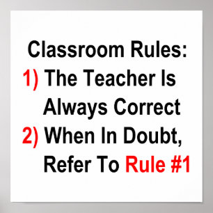 Póster Reglas de aula