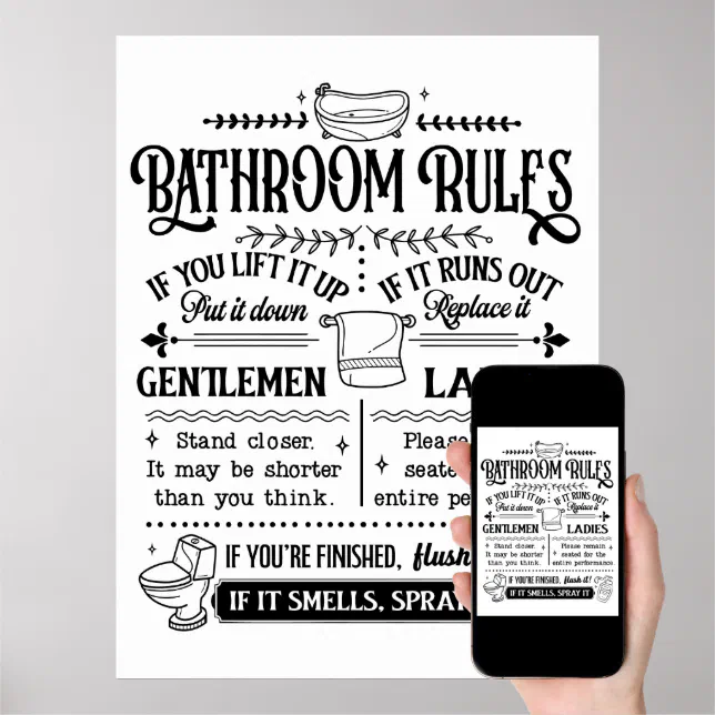 reglas del baño