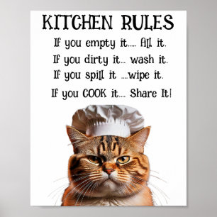 PÓSTER REGLAS DE COCINA