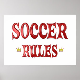 Póster Reglas de fútbol