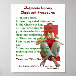 Póster Reglas de la biblioteca de clases/Procedimientos d