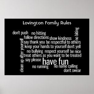 Póster Reglas de la Cámara