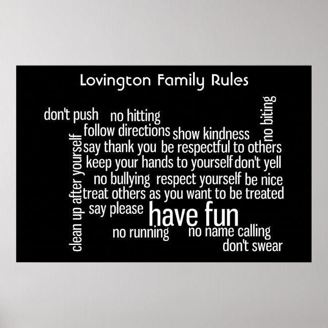 Póster Reglas de la Cámara (Frente)