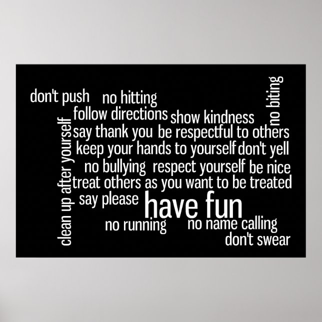 Póster Reglas de la Cámara (Frente)