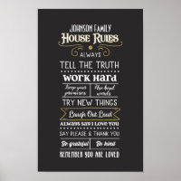 Reglas de la Casa con nombre de familia Oro Blanco