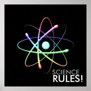 Póster ¡REGLAS DE LA CIENCIA! - poster único