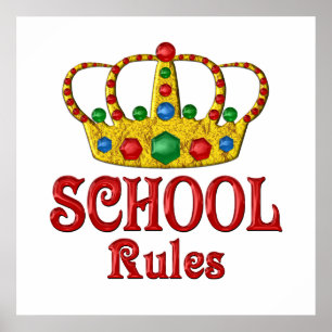 Póster Reglas de la ESCUELA