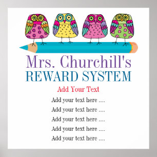 Póster Reglas de la sala de clase del