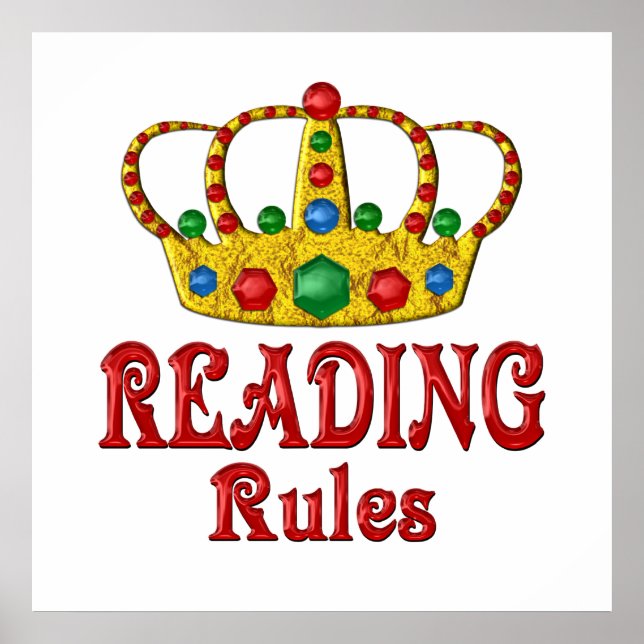 Póster Reglas de lectura (Frente)