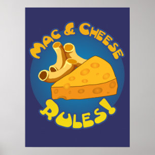 Póster Reglas de Mac y Queso