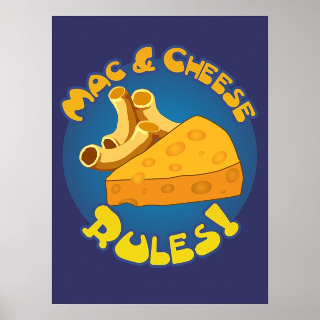 Póster Reglas de Mac y Queso (Frente)