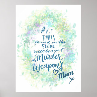 Póster reglas de mamá