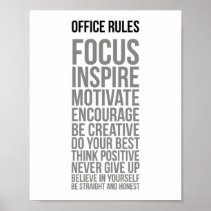Póster Reglas de Office