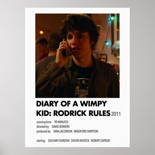 Póster Reglas de Rodrick (Frente)