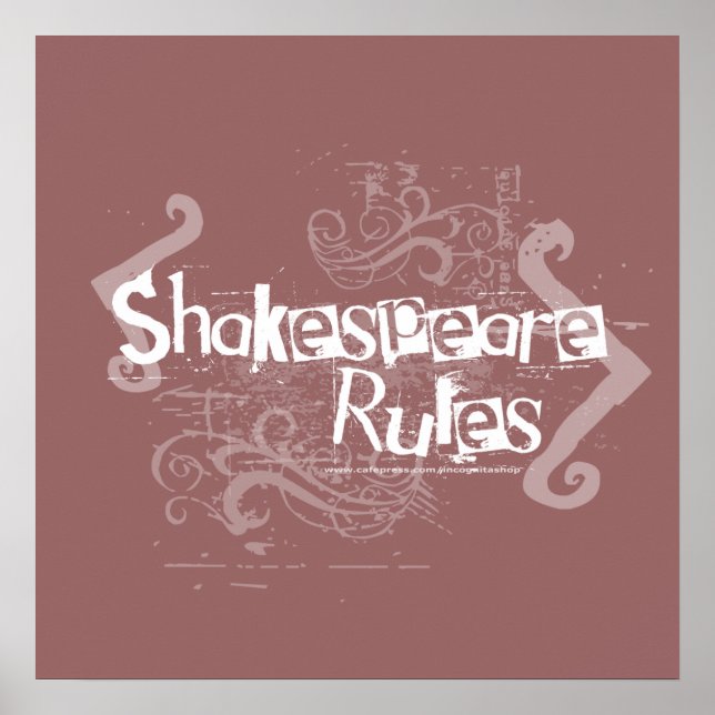 Póster Reglas de Shakespeare (Frente)