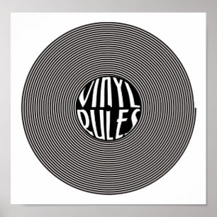 Póster Reglas de vinilo