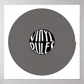 Póster Reglas de vinilo