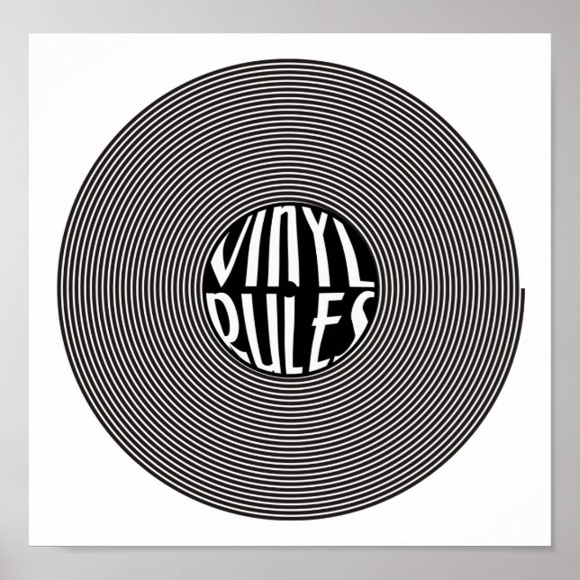 Póster Reglas de vinilo (Frente)