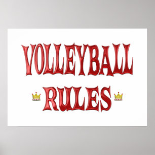 Póster Reglas de voleibol