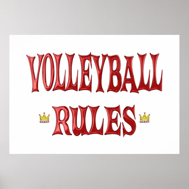 Póster Reglas de voleibol (Frente)