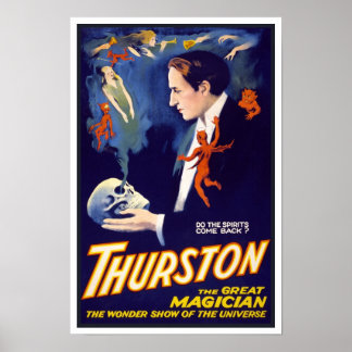 Póster ¿Regresan los espíritus?, 1914. Magiciano Vintage