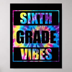 Póster Regreso a Clases Vibraciones de 6to Grado Primer D
