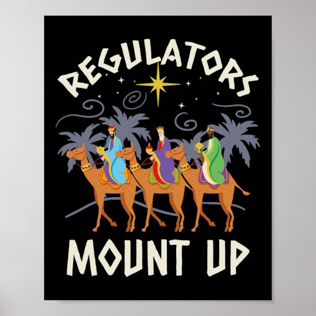 Póster Regulators Mount Up Funny Holiday Christmas Wise M (Frente)