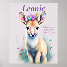Póster Reh - Kindermotiv