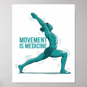 Póster Rehabilitación de ejercicios de yoga para la salud