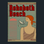 Póster Rehoboth Beach Art Deco<br><div class="desc">Rehoboth Beach Art Deco</div>