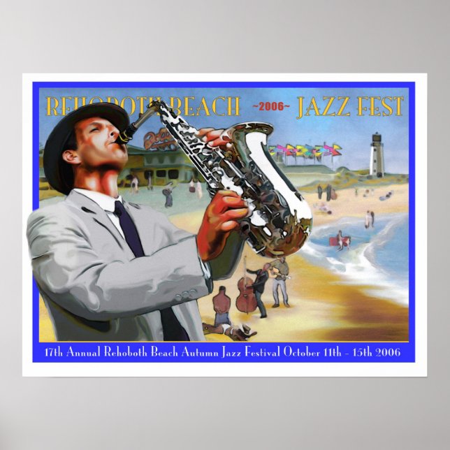 Póster Rehoboth Beach Autumn Jazz Fest 2006 (Frente)