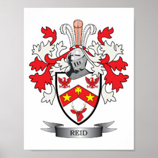 Póster Reid Family Crest Coat of Arms
