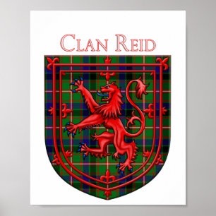 Póster Reid Tartan Scottish Plaid Lion Rampant