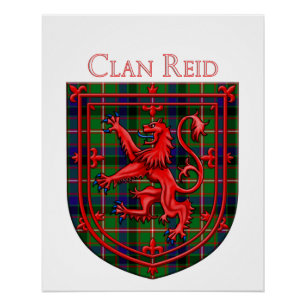 Póster Reid Tartan Scottish Plaid Lion Rampant