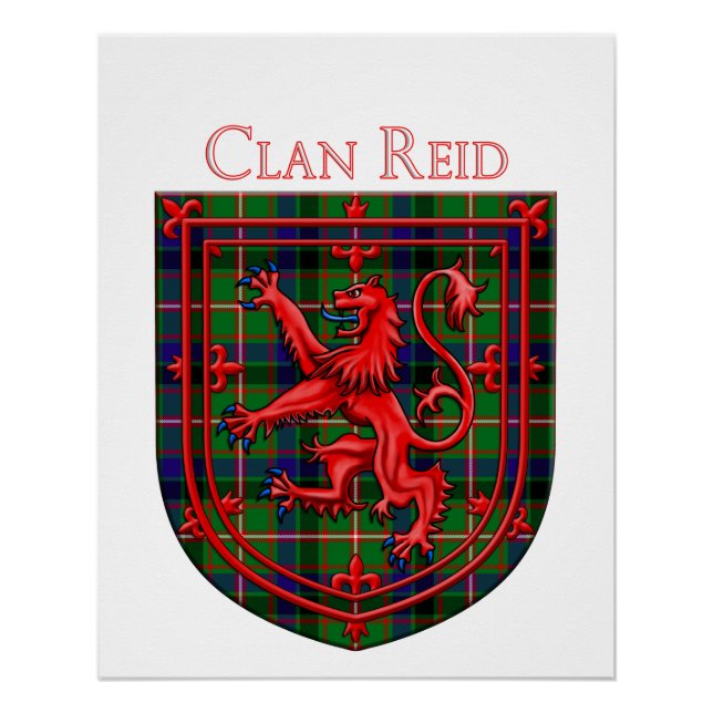 Póster Reid Tartan Scottish Plaid Lion Rampant (Anverso)