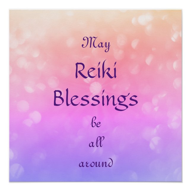 Póster Reiki Blessings (Anverso)