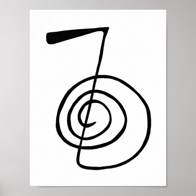 Póster Reiki: Cho Ku Rei: El símbolo del poder (Frente)