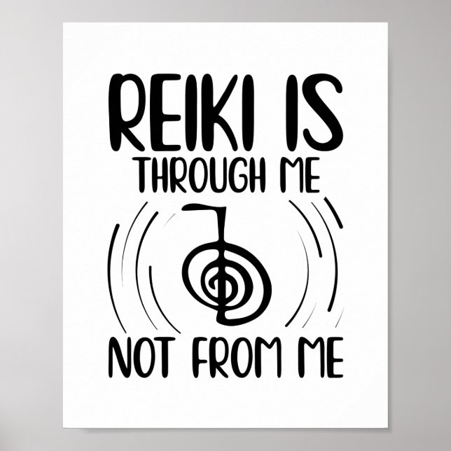 Póster Reiki Gift Idea | Meditación de yoga maestro de Re (Frente)