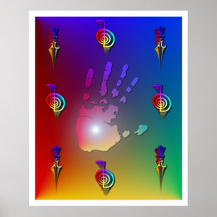 Póster Reiki Hand