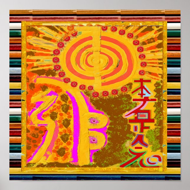 Póster REIKI Karuna Healing Master's Symbols (Frente)