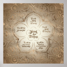 Reiki Principles - Reiki Precepts Golden Sheer