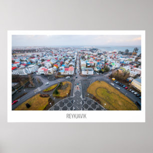 Póster Reikiavik, Islandia