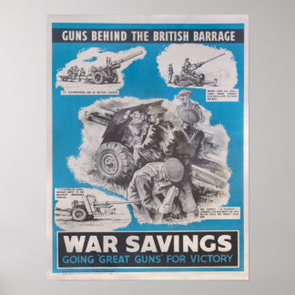 Póster Reimpresión del poster británico en tiempos de gue