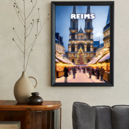 Póster Reims Christmas Elegance