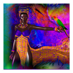 Póster Reina africana