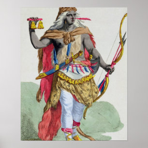 Póster Reina Anna Nzinga (1583-1663), de 'Receuil des E