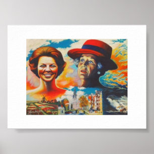 Póster Reina Beatrix 75 años