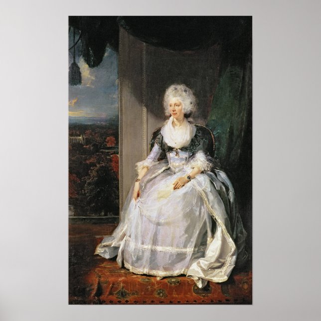 Póster Reina Charlotte, 1789-90, esposa de George III