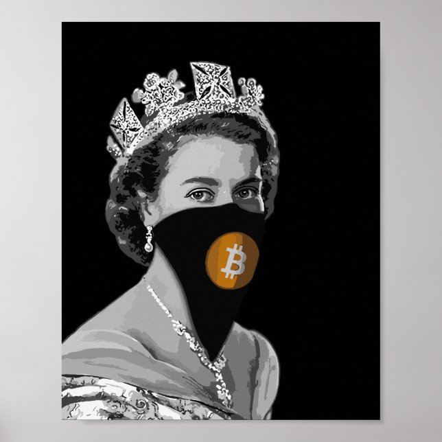 PÓSTER REINA DE BITCOIN CRYPTO-CRYPTO (Frente)