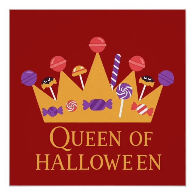 Póster Reina de Brujas de Halloween (Anverso)